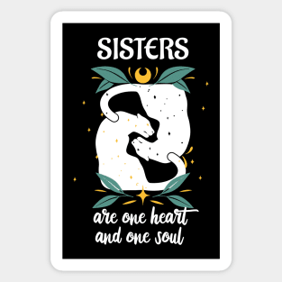 Sisters Are One Heart And One Soul Women Sticker